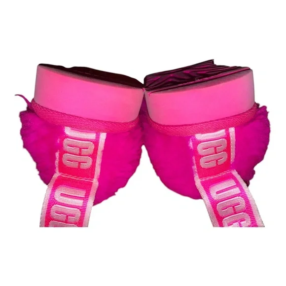 UGG Rock Rose Fluffy Clogs Slippers 7 - Picture 3 of 5